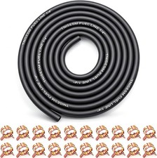 1/4 Inch ID Fuel Line Hose 10Ft 20 Hose Clamps for Small Gas Engines-Free Ship