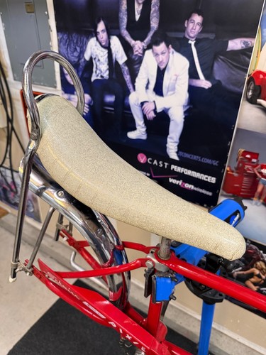 Vintage Schwinn Stingray Pixie Red 70s Bicycle Banana Seat 16" - 1 Owner Project - Picture 9 of 16