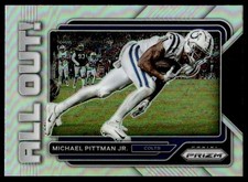 2022 Panini Prizm Michael Pittman Jr. All Out! Silver Prizm