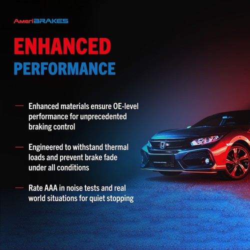 AmeriBRAKES KNW-100128 Brake Pad Sets 4-Wheel Set Front & Rear for MB Mercedes - Picture 7 of 8