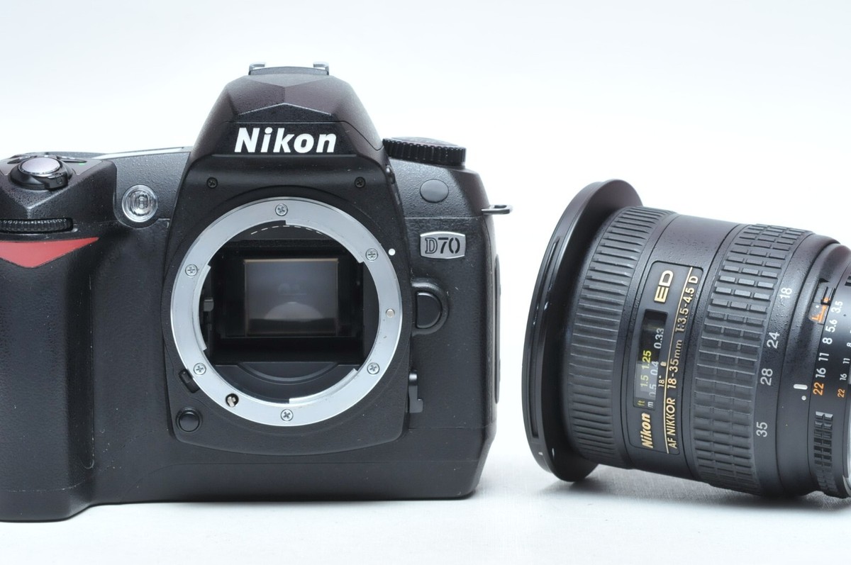 Nikon D70 DSLR Camera W/ AF 18-35mm F3.3-4.5D FX Lens | eBay