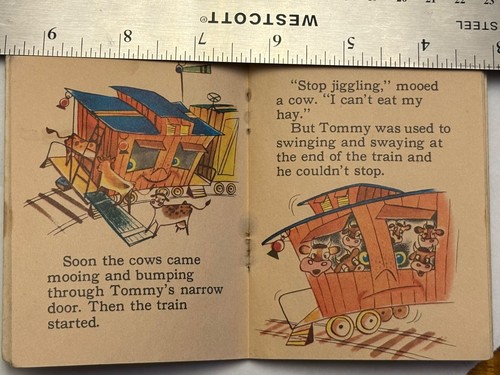 1950 Tommy Caboose Tiny Tales Book Trains Locomotives Pocket Whitman Publishing - Picture 5 of 6