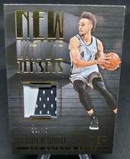 DERRICK WHITE 2017-18 PANINI NOIR NEW WAVE JERSEYS GOLD PATCH RC ROOKIE # /25