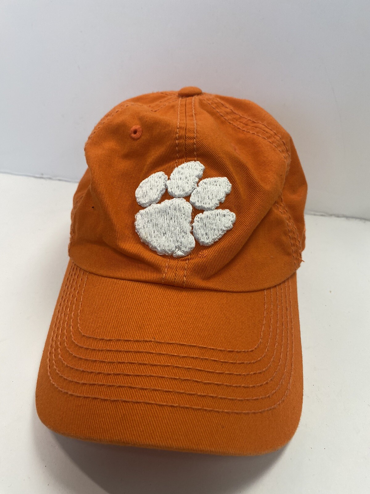 Clemson Tigers Hat Cap Orange White Football Top Of The World One Size Adjust