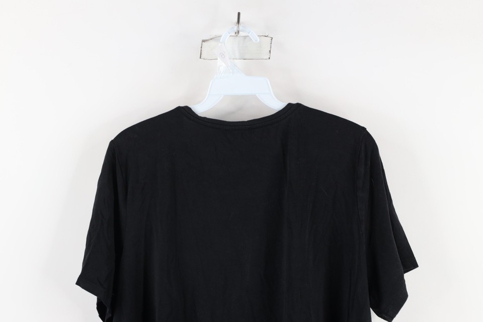 Eileen Fisher Womens Large Faded Blank Stretch Knit Short Sleeve T