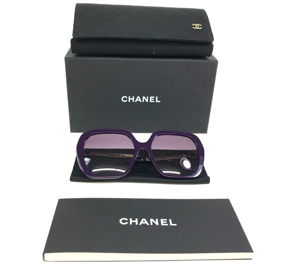 Gafas de sol Chanel 5521-A c.1758/8H oro violeta monturas asiáticas con lentes violetas Foto 3 de 4
