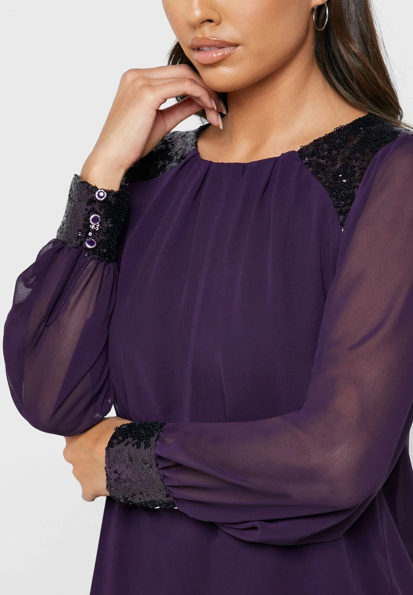 Billie & blossom shop purple shift dress