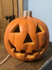 Vintage 1998 Paper Magic Group Foam Jack O Lantern Halloween Light Up Pumpkin