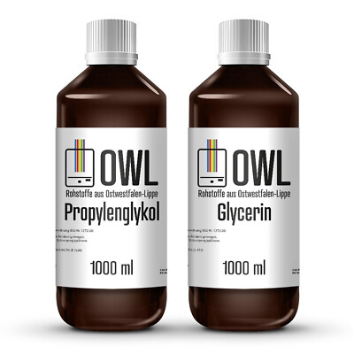 OWL Bundle 1L VG Glycerin Glyzerin  1L PG Propylenglykol Propylene