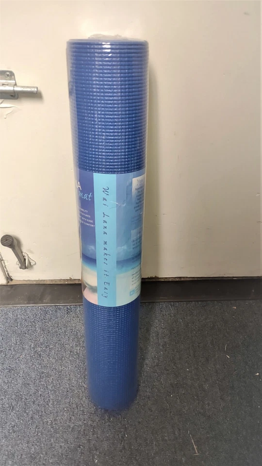 Wai Lana Blue Yoga Pilates Mat NEW Factory Sealed 24" x 68" - Image 2 of 4