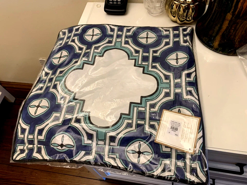 Funda de almohada Pottery Barn floral farsa regalo de vacaciones universitarias dormitorio fiesta de cumpleaños, Foto 2 de 4