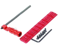 Ruger 1022 10-22 Charging Handle Red Anodized + Ruger Base Mount Red