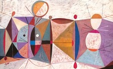 Mid Century Modern Art S. Neil Fujita Archival Quality Art Print 17x22