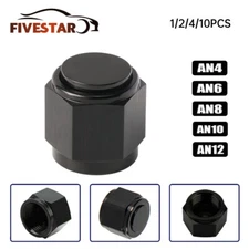 10Pcs 4AN 6AN 8AN 10AN 12AN Female Flare Fitting Cap Nut Block off Fuel Hose Cap