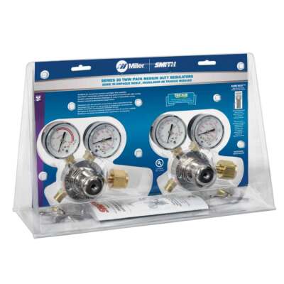 Miller Smith HTP5 Single Stage Oxygen Acetylene Regulator Twin Pack CGA 300