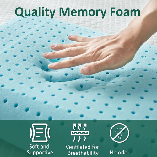 Cooling Memory Foam Pillow - 1 Pack Standard Pillow, Premium Cooling & Cozy Vent - Picture 2 of 12