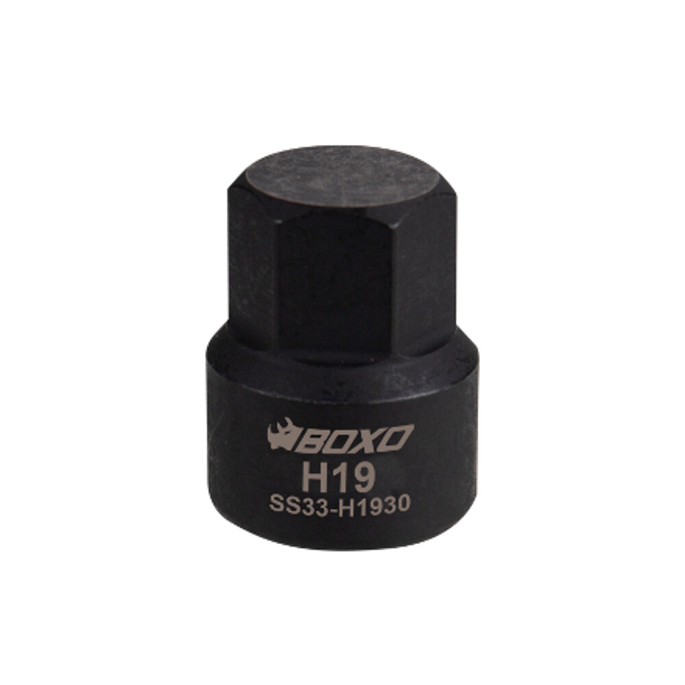 3/8"" Drive Hex Impact Low Profile Bit Socket H19 30.4mm Height SS33-H1930