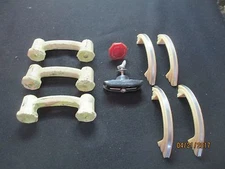 Mid Century Modern 9 CUPBOARD PULLS 2 CELLULOID 2" 4 ART MODERNE