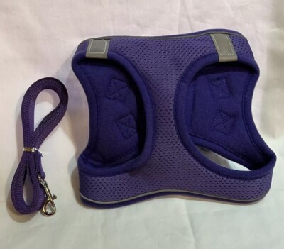 Cat Harness and Leash for Walking, Escape Proof Soft L Purple
