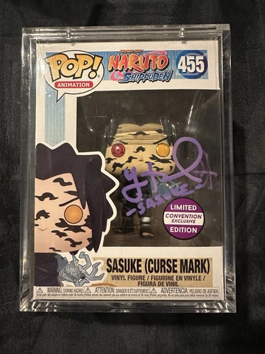 Funko Pop! Sasuke Curse Mark #455(convention Exclusive) JSA Signed