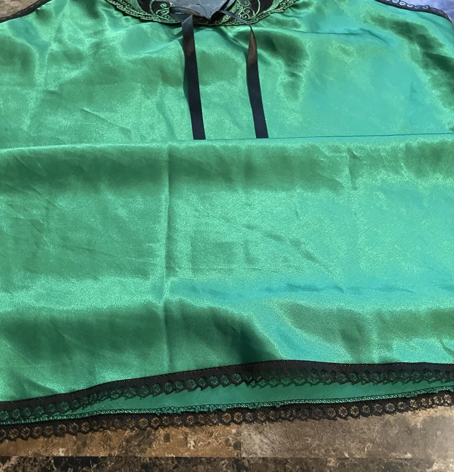 UNDERCOVER ABITO VINTAGE SOTTO COPERTURA LINGERIE! TAGLIA GRANDE VERDE