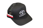 <!--F#f_0-->TOYOTA TRUCKER CAP BLACK WITH RED WHITE STRIPES COTTON OFFICIAL MERCH OSFM<!--F/-->