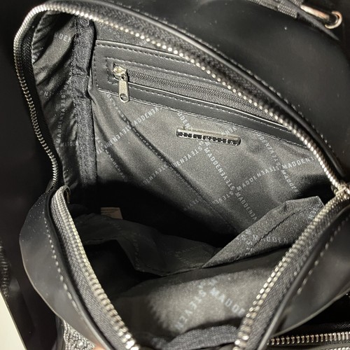 Nuovo Steve Madden 2 pezzi set regalo Bling strass zaino borsa cappello invernale nero - Foto 8 di 14