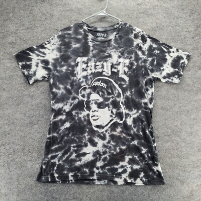 Eazy E Shirt Mens Large Short Sleeve Black Tie Dye Rap Tee