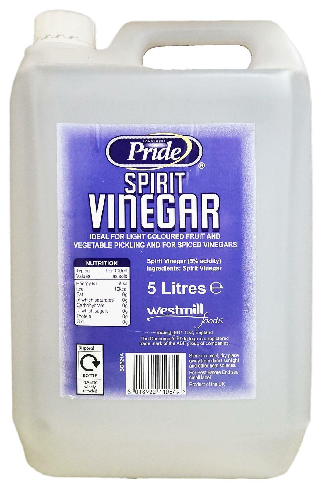 (Pack of 2) Pride Spirit (White) Vinegar 5 Litres eBay