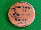 1974 WAUTOMA Wisconsin Mid-State Snowdrifters WINTERFEST Pinback Button — photo 4