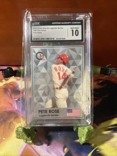 2023 Cook Islands Legends Series .999 Fine Silver Pete Rose CGC AU