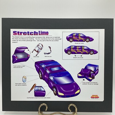 ANJAR  Stretch Limo  Wrestling Accessory Car Advertising & Art Concept Prototype