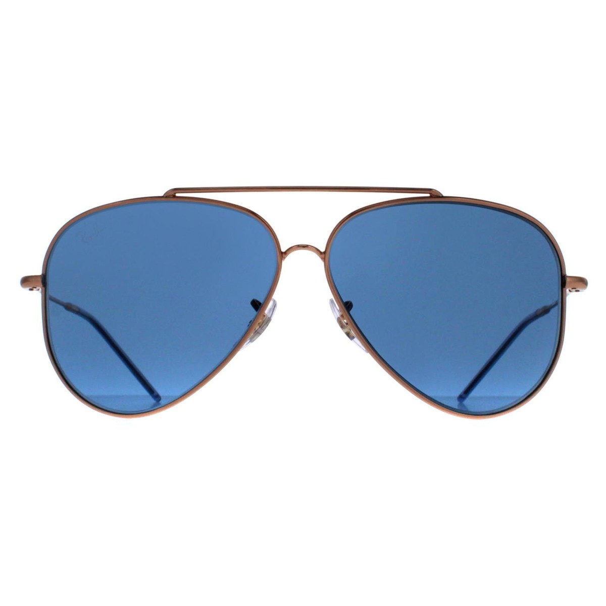 Ray-Ban Sunglasses RB0101S Aviator Reverse 92023A Rose Gold Blue - Main Image