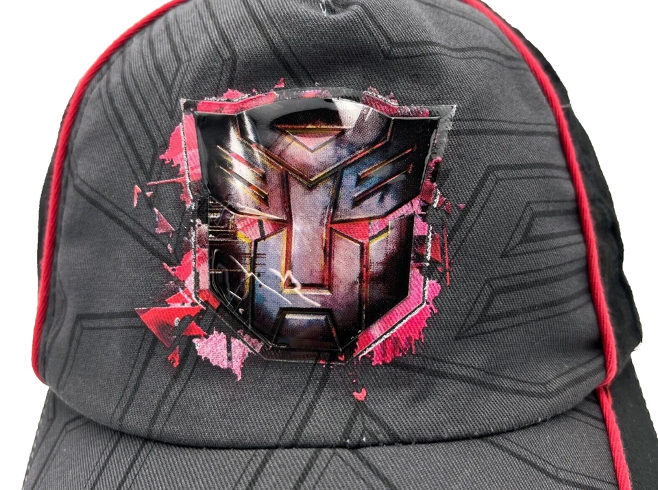 Gorra Transformers Gorra Correa Trasera Niños Negro Gris Autobot Logo Ajustable Juventud Foto 3 de 4