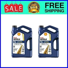 2 Pack Shell Rotella T6 Full Synthetic 10W-30 Diesel Engine Oil, 1 Gallon