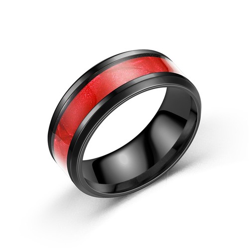 Ringe Herren Titan Stahlband Silber Damen Fashion Dragon Punk Damen+ K - Bild 9 von 18