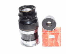 Lens Black Chrom Elmar 4/9cm 90mm No374012  Finder  for Camera Leica Screw 39