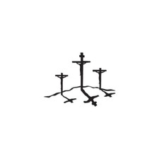 Calvary Crosses Religion - Decal Sticker - Multiple Color Sizes - ebn810