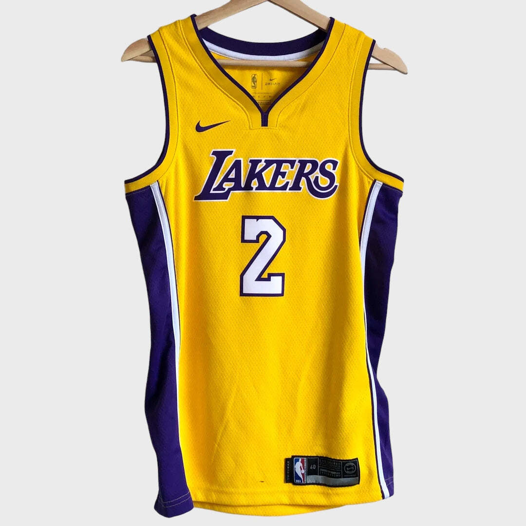 Nike Lonzo Ball Los Angeles LA Lakers Yellow NBA Swingman Jersey
