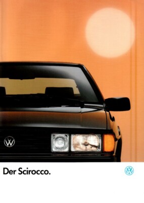 VW Scirocco 2 brochure, 1.1992 GT 2, GT II, 95 hp or 129 hp