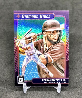 2021 Optic Fernando Tatis Jr DIAMOND KINGS /88 GREEN DRAGON SCALE PRIZM SP #27