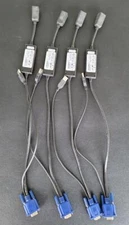 Lot of 4 Dell 0UF366,  520-294-503 VGA+USB  KVM Switch Interface Cables