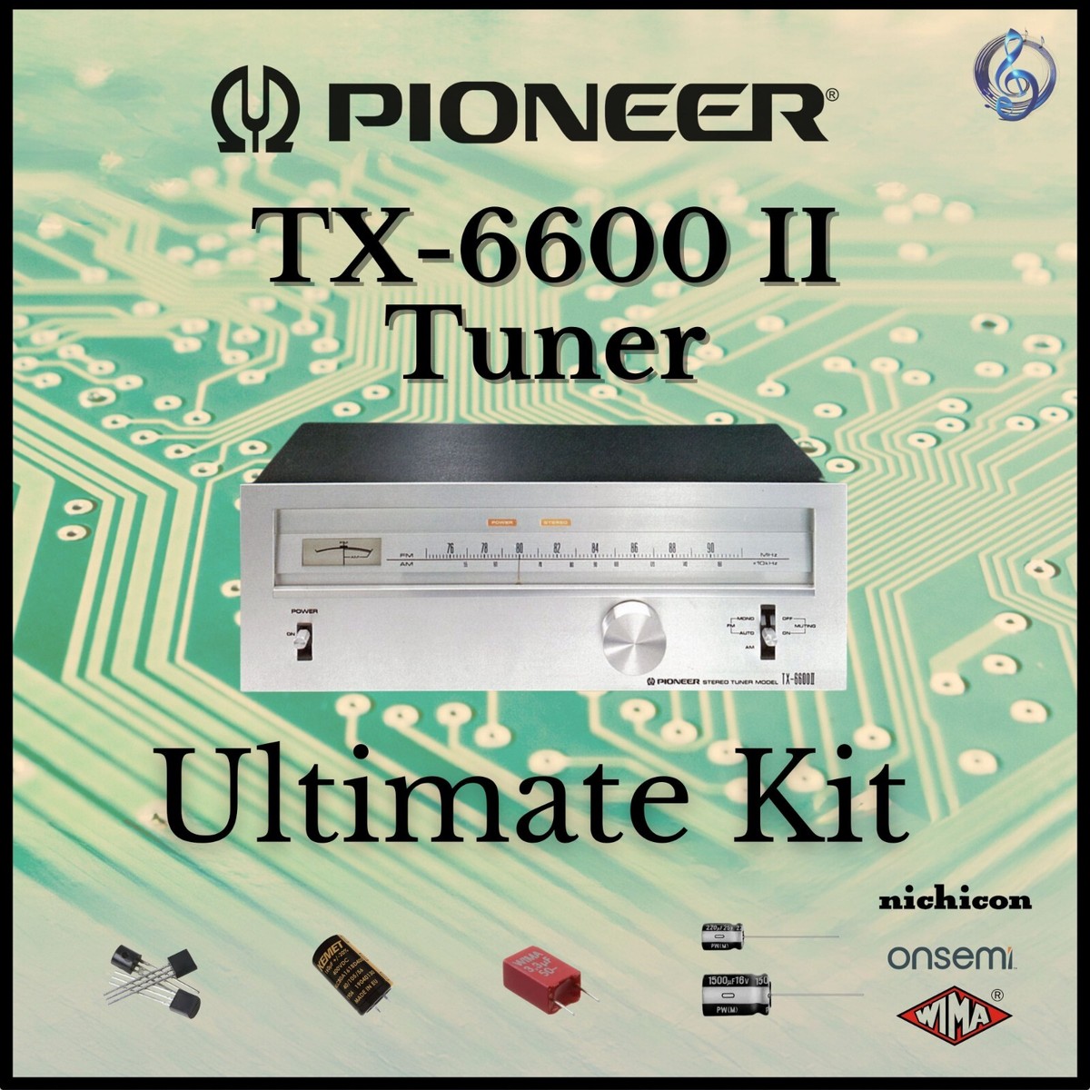 Pioneer TX-6600 II Tuner Ultimate Upgrade Kit Genuine Parts