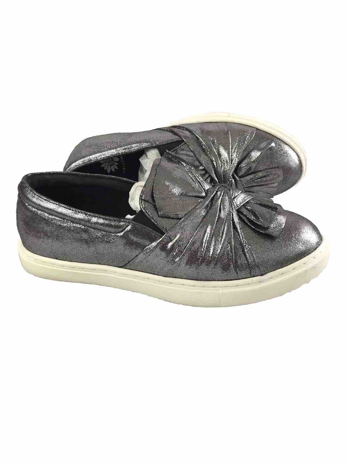 PANTOFOLA D’ORO Sneaker Flat In Peltro Mod Space Age Ziggy Yellow Box "Wendie" 8.5