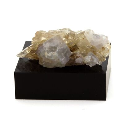 Lila Fluorit und Quarz. 33,19 cts. Mont Blanc Massiv, Frankreich. Ultra Rare