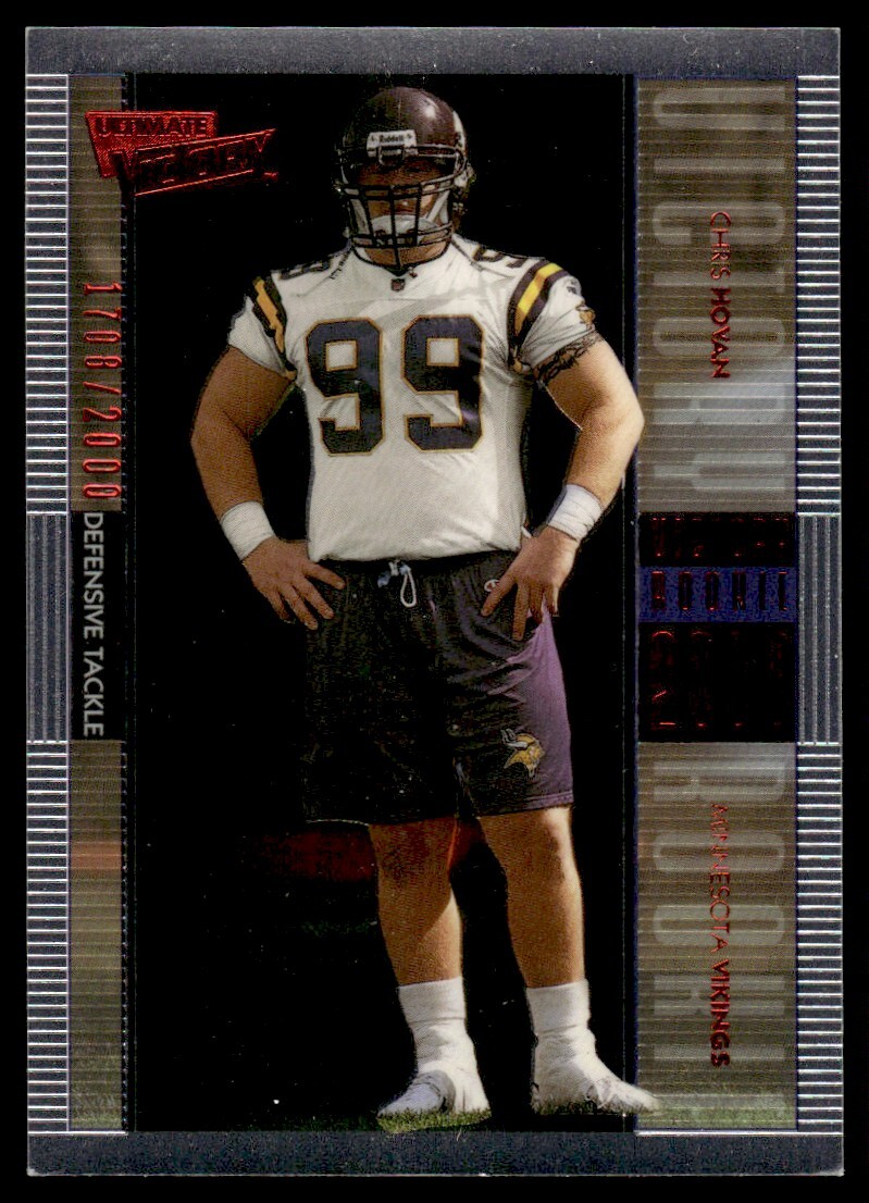 2000 Upper Deck Ultimate Victory Parallel Chris Hovan Rookie #98