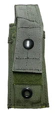 US Military Eagle MOLLE Pistol Single Mag Pouch Green for M9 9mm USA Made MINT