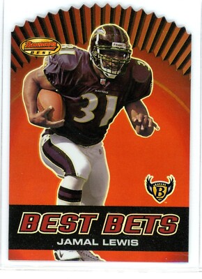 2000 Bowman's Best Best Bets JAMAL LEWIS Die-Cut Chase Card Insert #B1