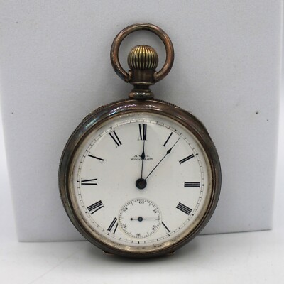 Antique Waltham Pocket Watch 1879 Grade PS Bartlett 18s 15j Coin