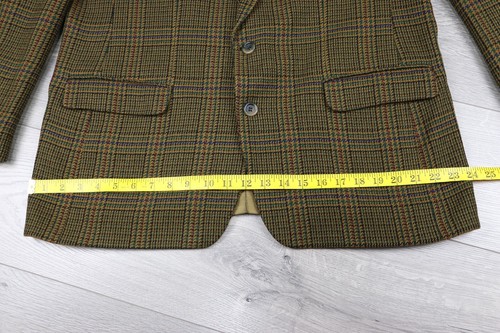 Yves Saint Laurent Diffusion Hommes Plaid Brown Cashmere/Wool Blazer Jacket Sz54 - Picture 18 of 24